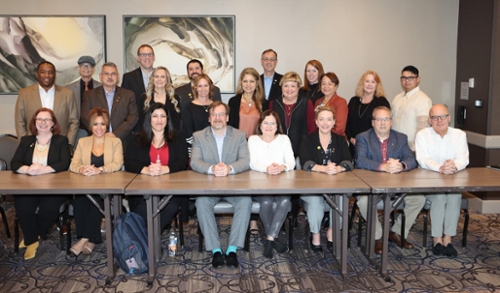 Group photo of the attendees at the American Association for Respiratory Care (AARC) Annual Business Meeting.